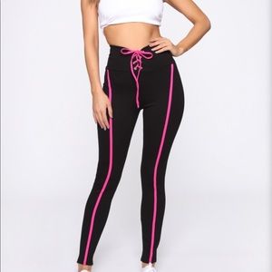Fashion nova a little bit sweeter lace up pants